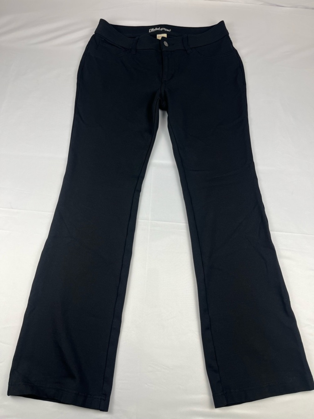 Faded Glory Women’s Black Bootcut Pants Size 10A Stretch Mid Rise Casual